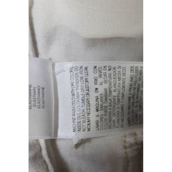 Mother White Womens Zipper Fly Mid Rise Skinny Cropped Jeans White Size 24 - Picture 6 of 7